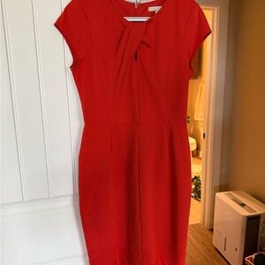 Banana Republic Vibrant Red Midi Dress